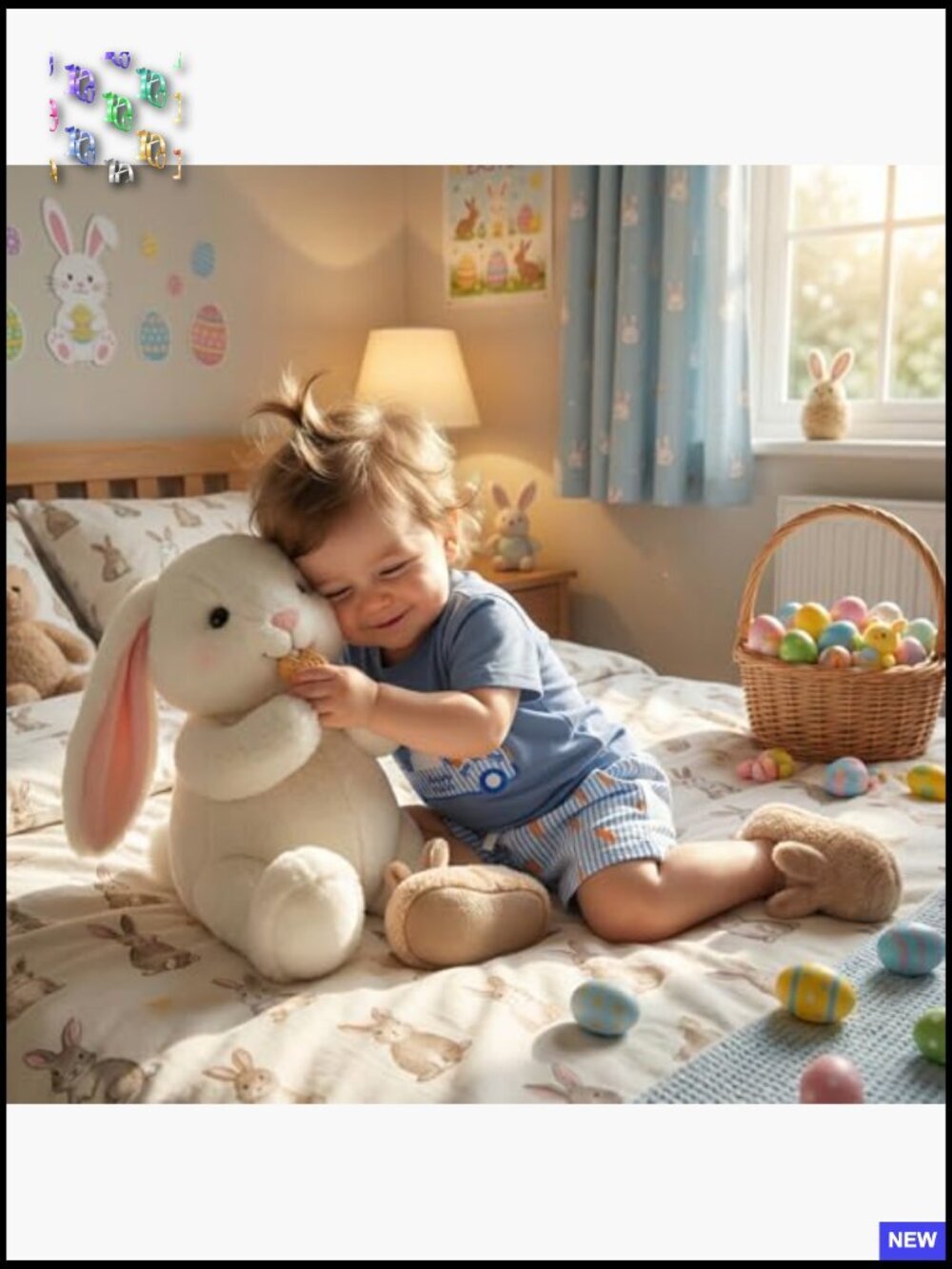 Toddler Boy Easter Bunny Polo Shirt Shorts Set Summer Gentleman Outfit - Picture 6 of 7